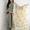 Three piece Kurti set- Block Print Dupatta