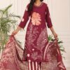 Dark Pink Floral Kurti Set with Small Embroidery