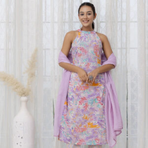 Lavelle Halter Cotton Kurti Set