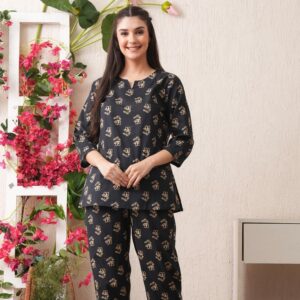 Zivara Statement Black Co-ord Set