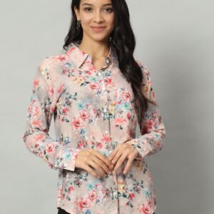Western Digital Floral Muslin Shirt