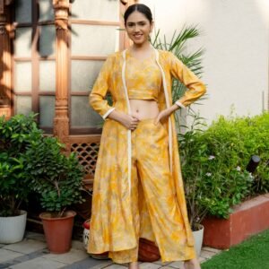 Chanderi Modal 3-Piece Co-ord Set